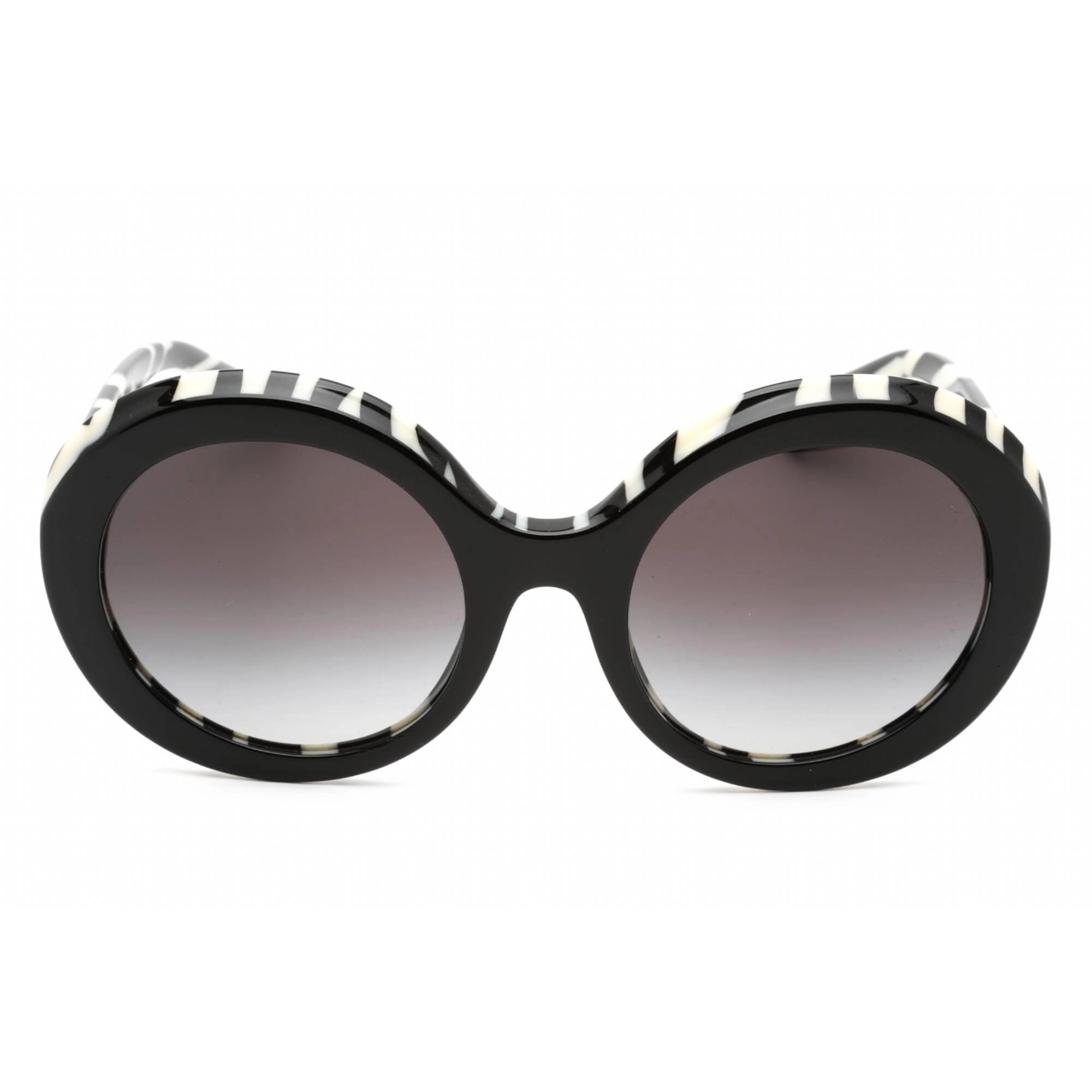 Dolce & Gabbana Women's Sunglasses - Full Rim Black Plastic Round | 0DG4418 33728G