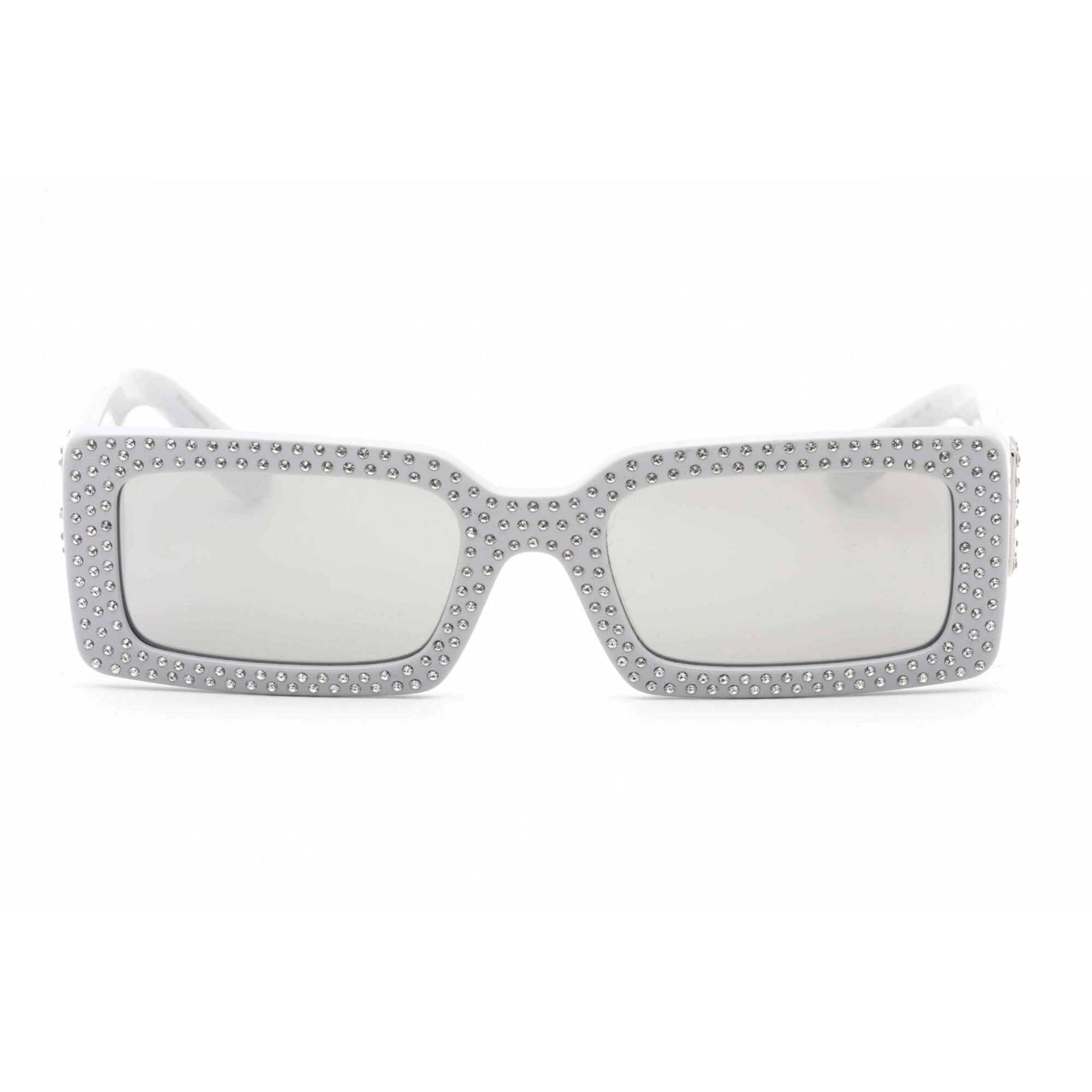 Dolce & Gabbana Women's Sunglasses - Light Grey Rectangular Frame | 0DG4447B 34186G