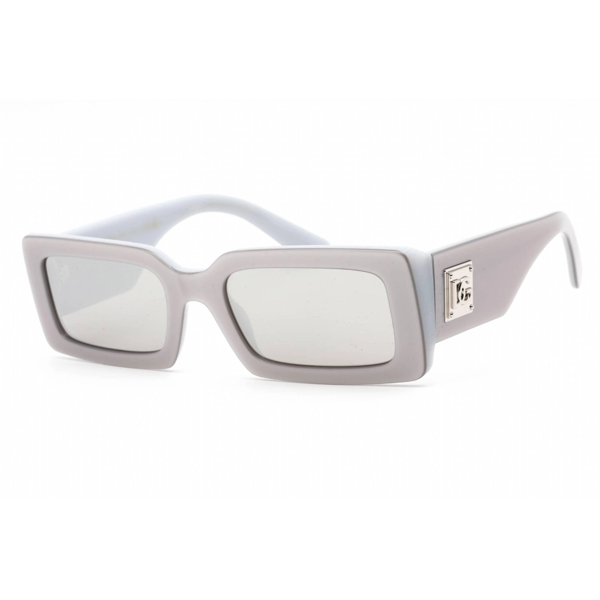 Dolce & Gabbana Women's Sunglasses - Metallic Grey Rectangular Frame | 0DG4416 33736G