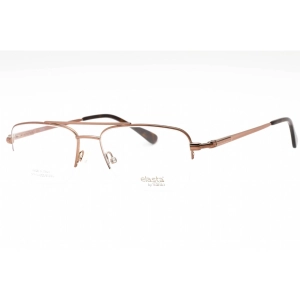Elasta Men's Eyeglasses - Light Brown Metal Aviator Half Rim Frame | E 7251 0TUI 00