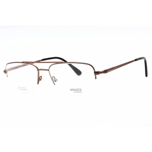 Elasta Men's Eyeglasses - Light Brown Metal Half Rim Aviator Frame | E 7251 0TUI 00