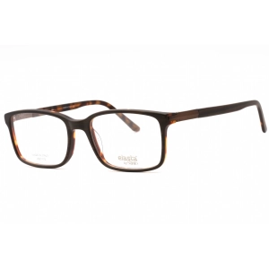 Elasta Men's Eyeglasses - Matte Brown Havana Rectangular Full Rim | E 1647 0HGC 00