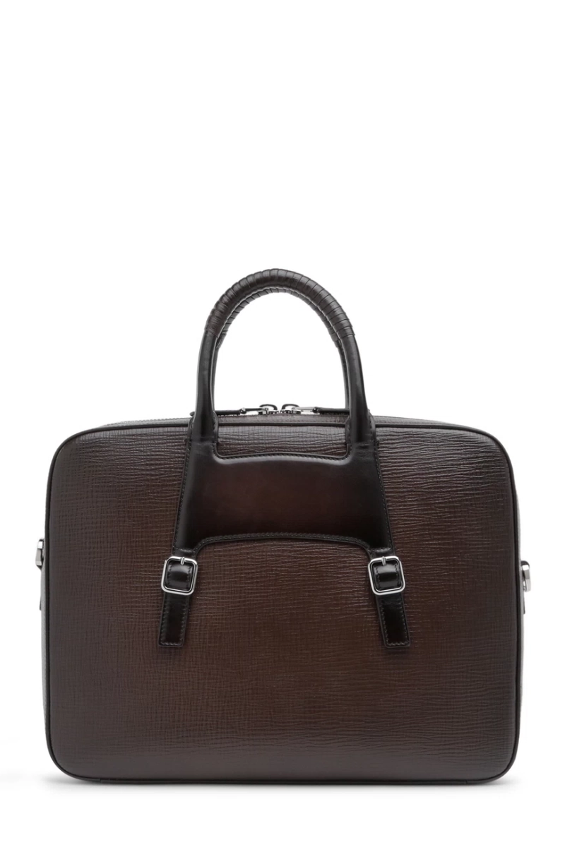 Embossed Leather Briefcase
