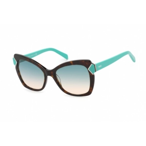 Emilio Pucci Women's Sunglasses - Shiny Dark Havana Cat Eye Shape Frame | EP0090 52P