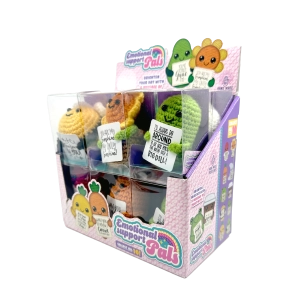 Emotional Support Keepsake Crochet Plush Pals - 12 Pieces Per Retail Ready Display 25287