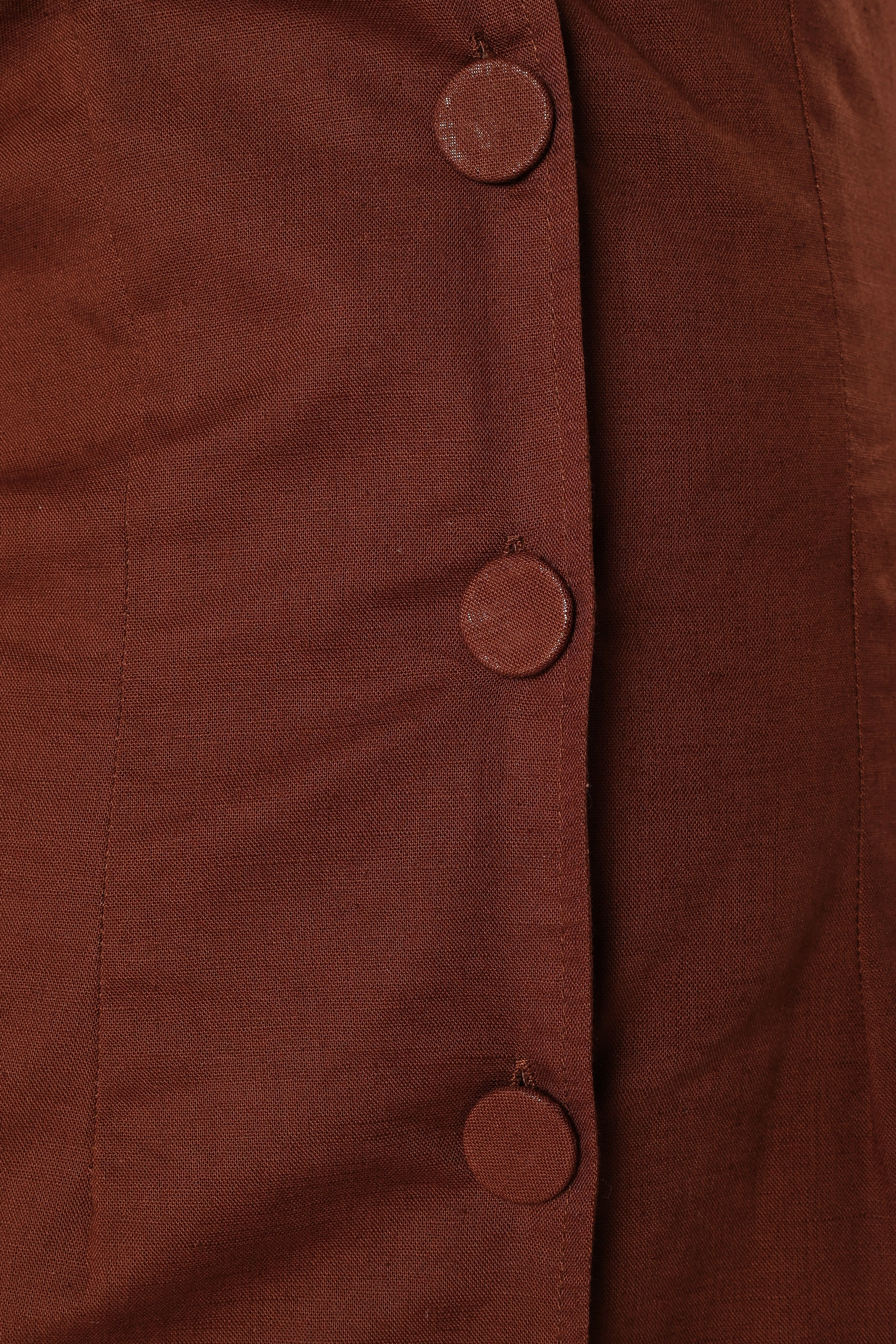 Galia Midi Dress - Chocolate