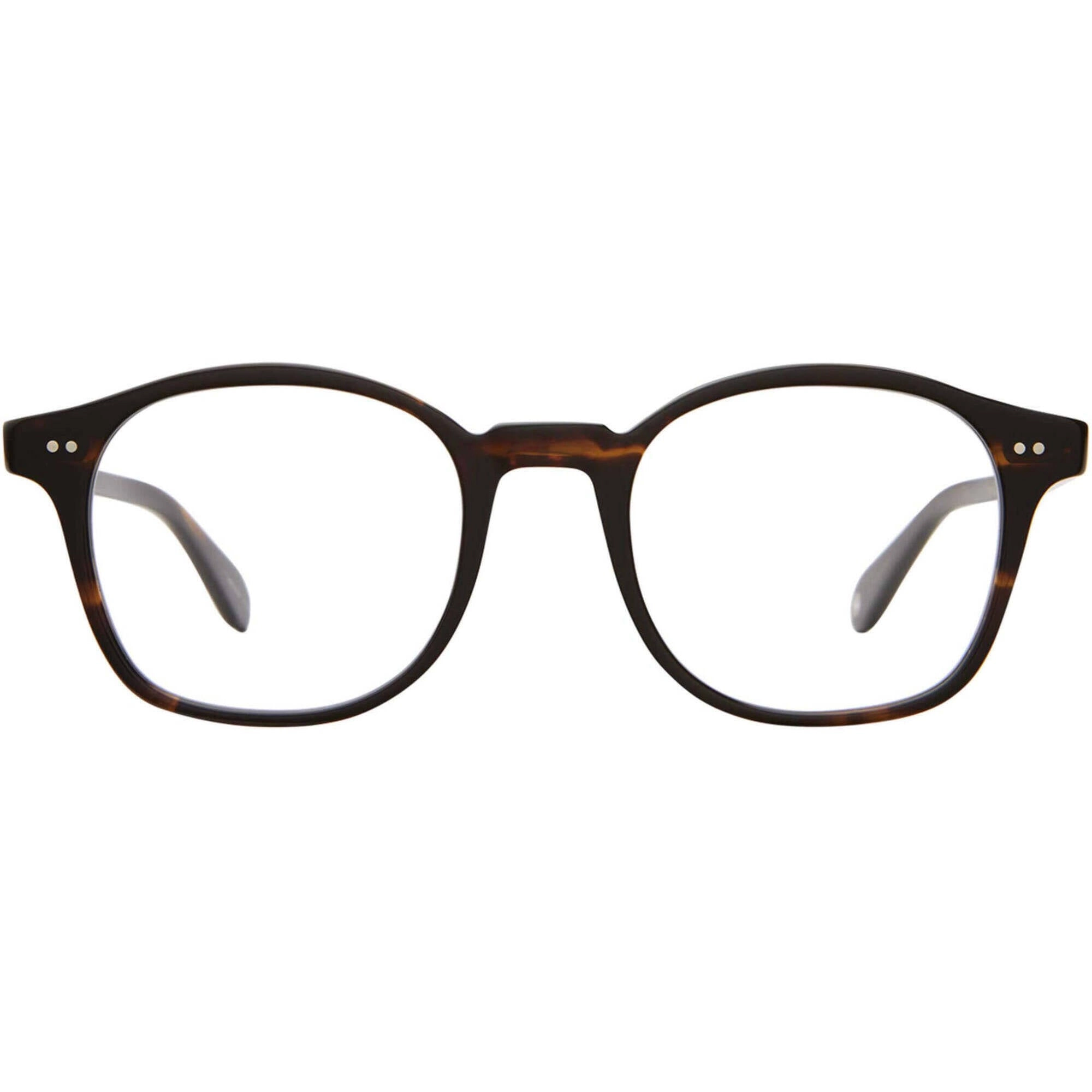 Garrett Leight Women's Eyeglasses - Coffee Tortoise Acetate Square Frame | RILEY COFT