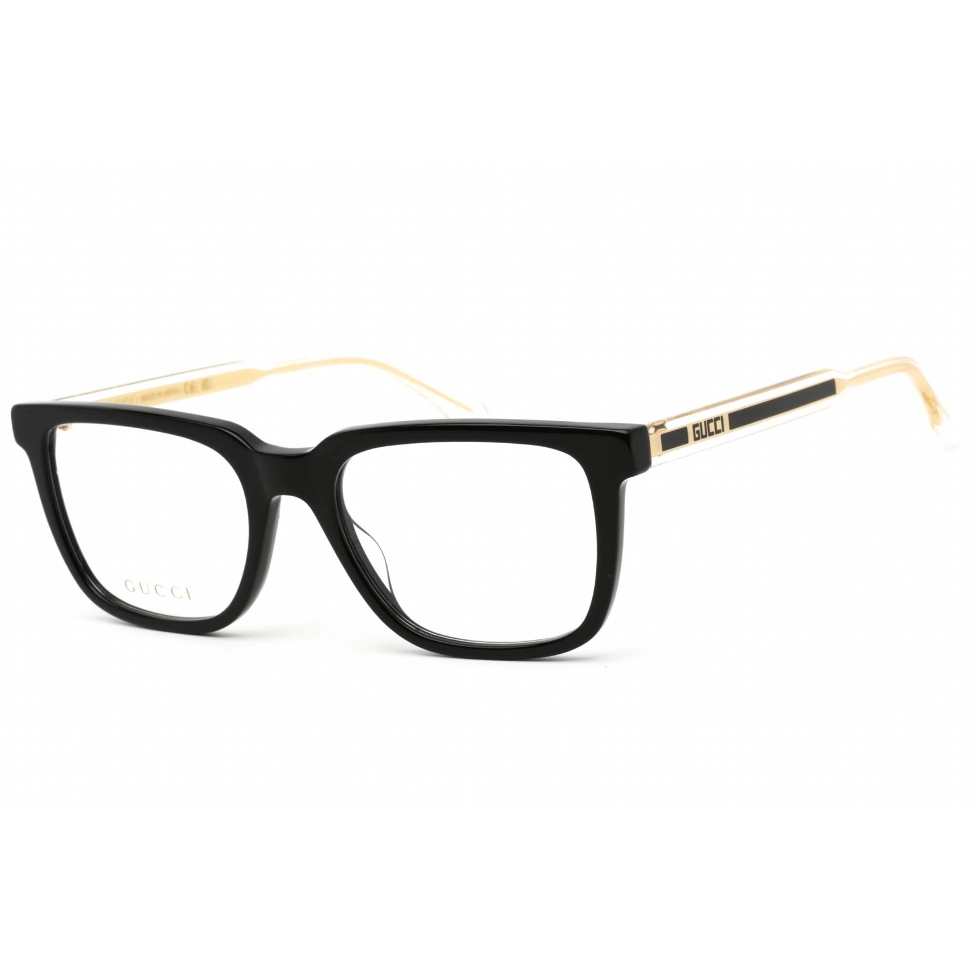 Gucci Men's Eyeglasses - Black Plastic Full Rim Frame Clear Demo Lens | GG0560ON 005