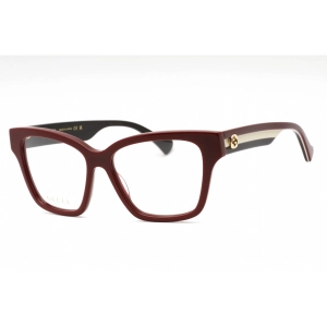 Gucci Women's Eyeglasses - Burgundy Plastic Cat Eye Full Rim Frame | GG1302O 005