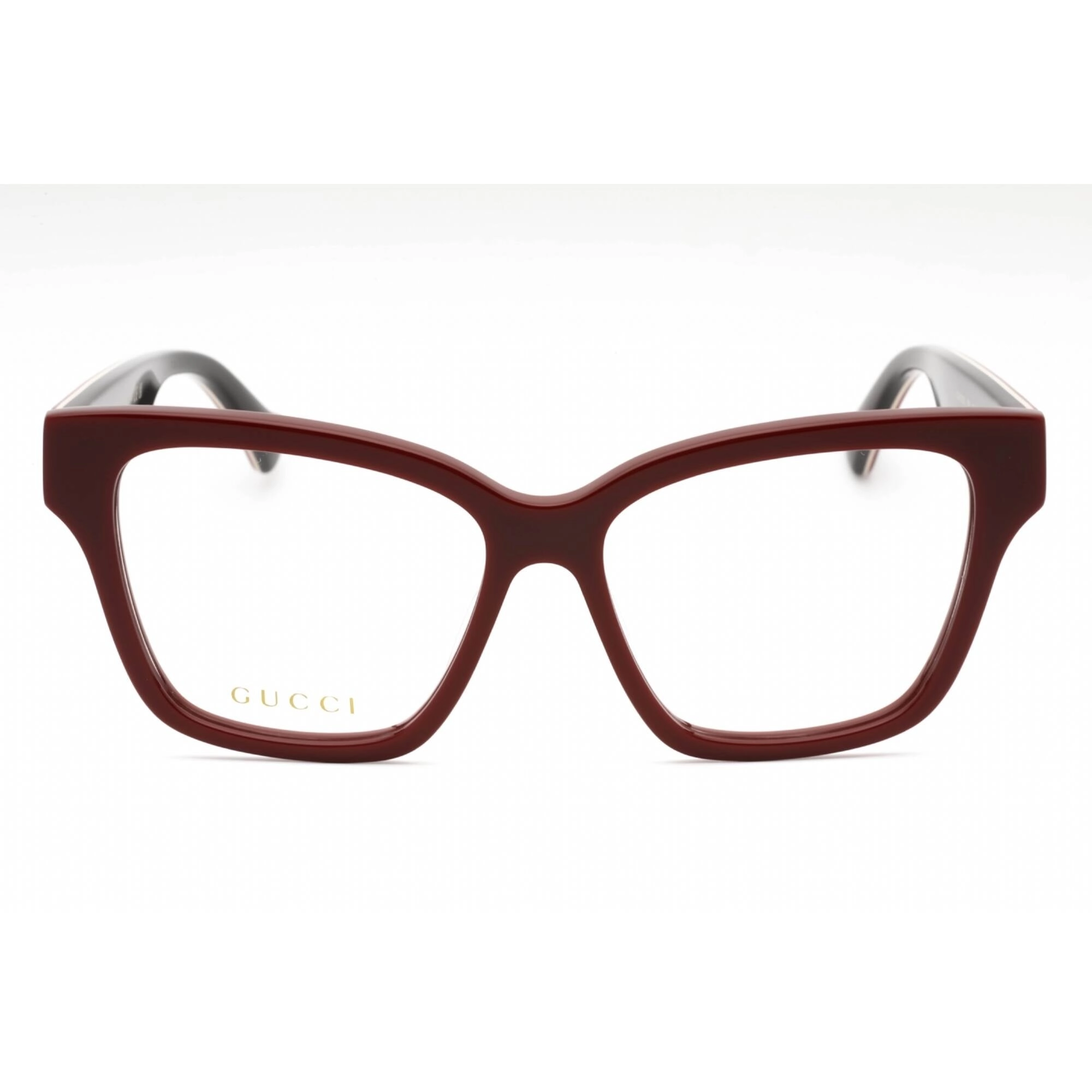 Gucci Women's Eyeglasses - Burgundy Plastic Cat Eye Full Rim Frame | GG1302O 005