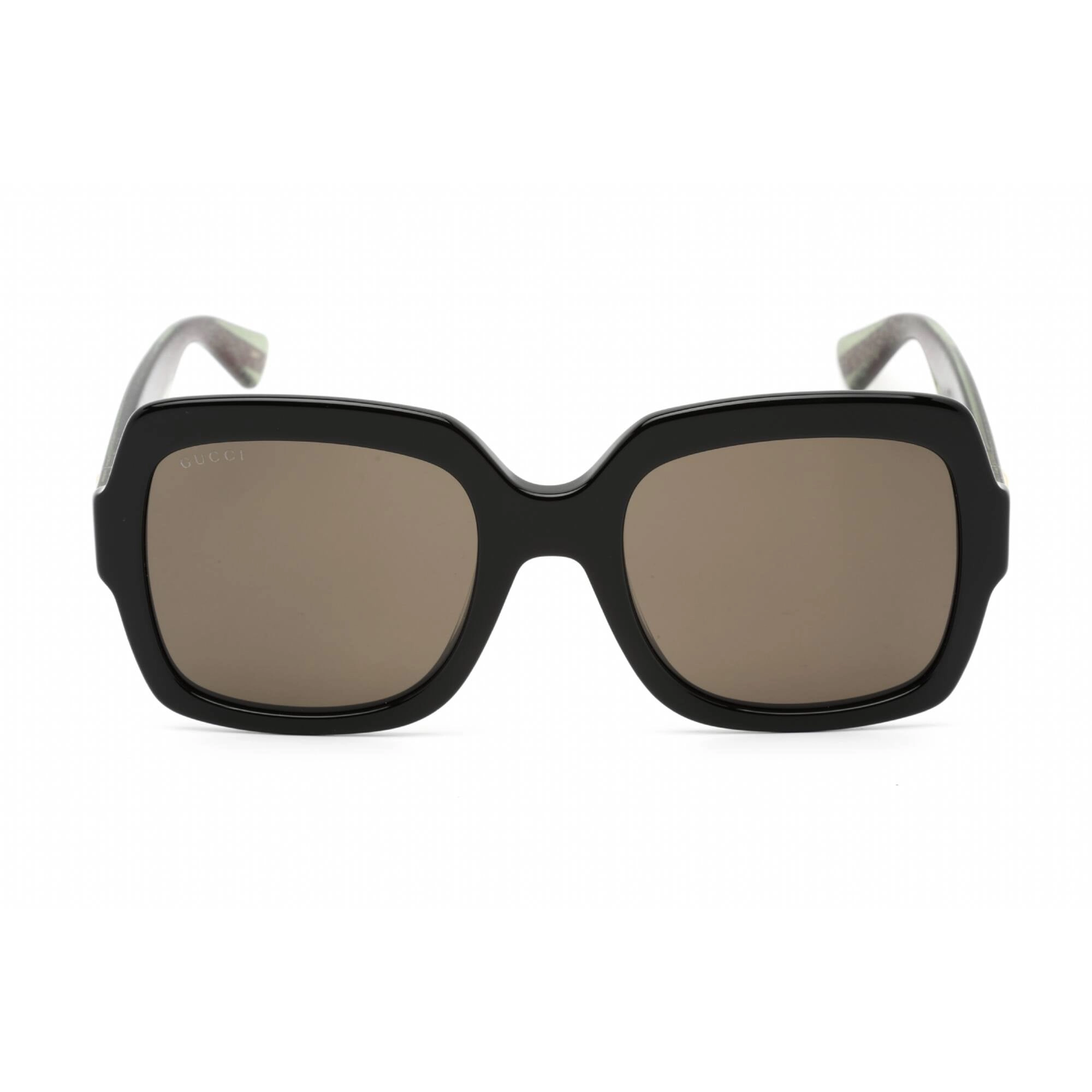 Gucci Women's Sunglasses - Green Black Acetate Full Rim Square Frame | GG0036SN 002