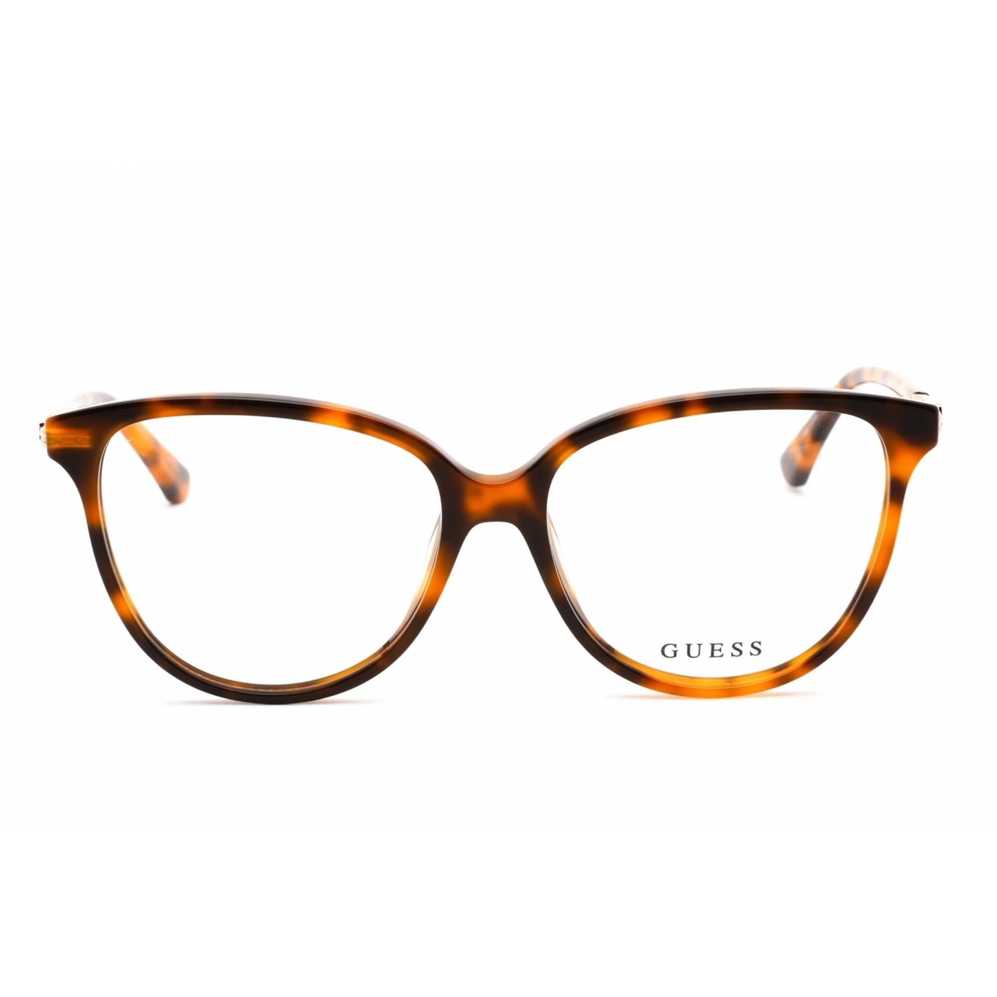 Guess Women's Eyeglasses - Full Rim Blonde Havana Rectangular Shape Frame | GU2905 053
