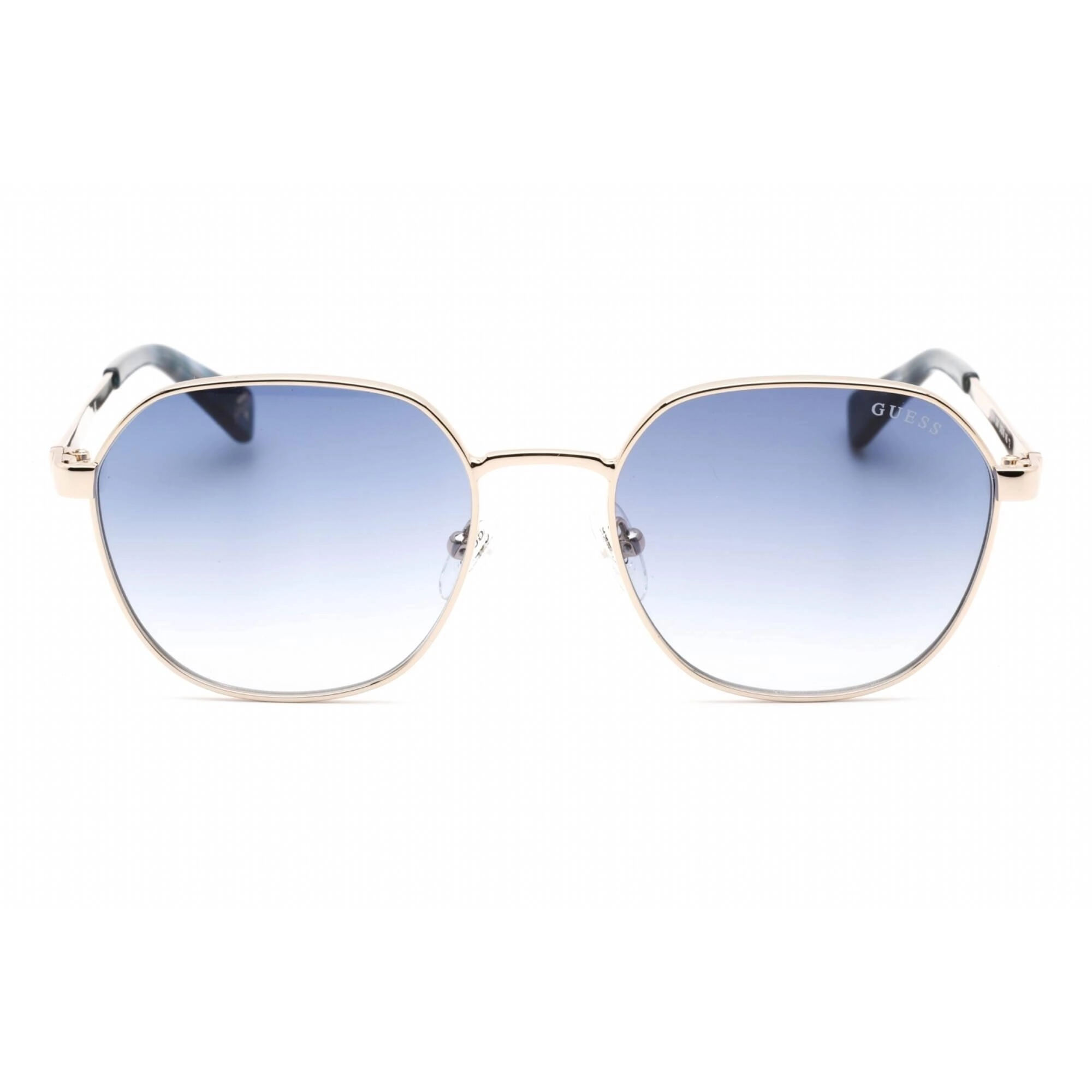 Guess Women's Sunglasses - Adjustable Nose Pads Gold Metal Square Frame | GU5215 32W