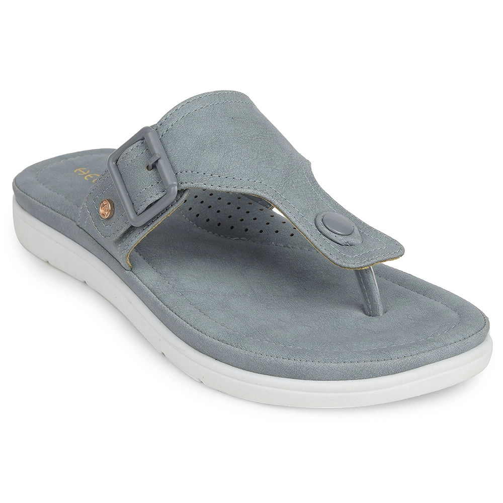 Healers Light Grey Casual Slipper For Women JFL-35 By Liberty