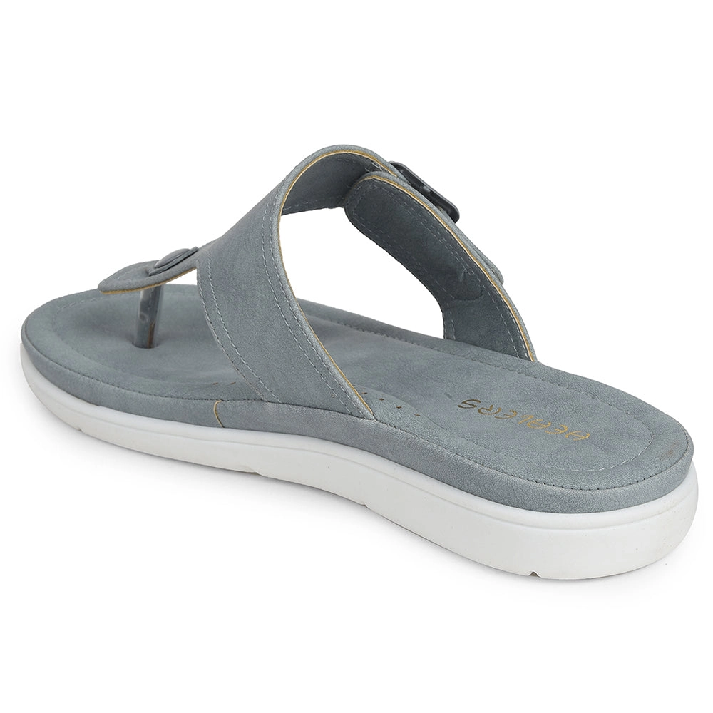 Healers Light Grey Casual Slipper For Women JFL-35 By Liberty