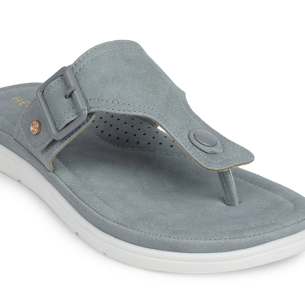 Healers Light Grey Casual Slipper For Women JFL-35 By Liberty