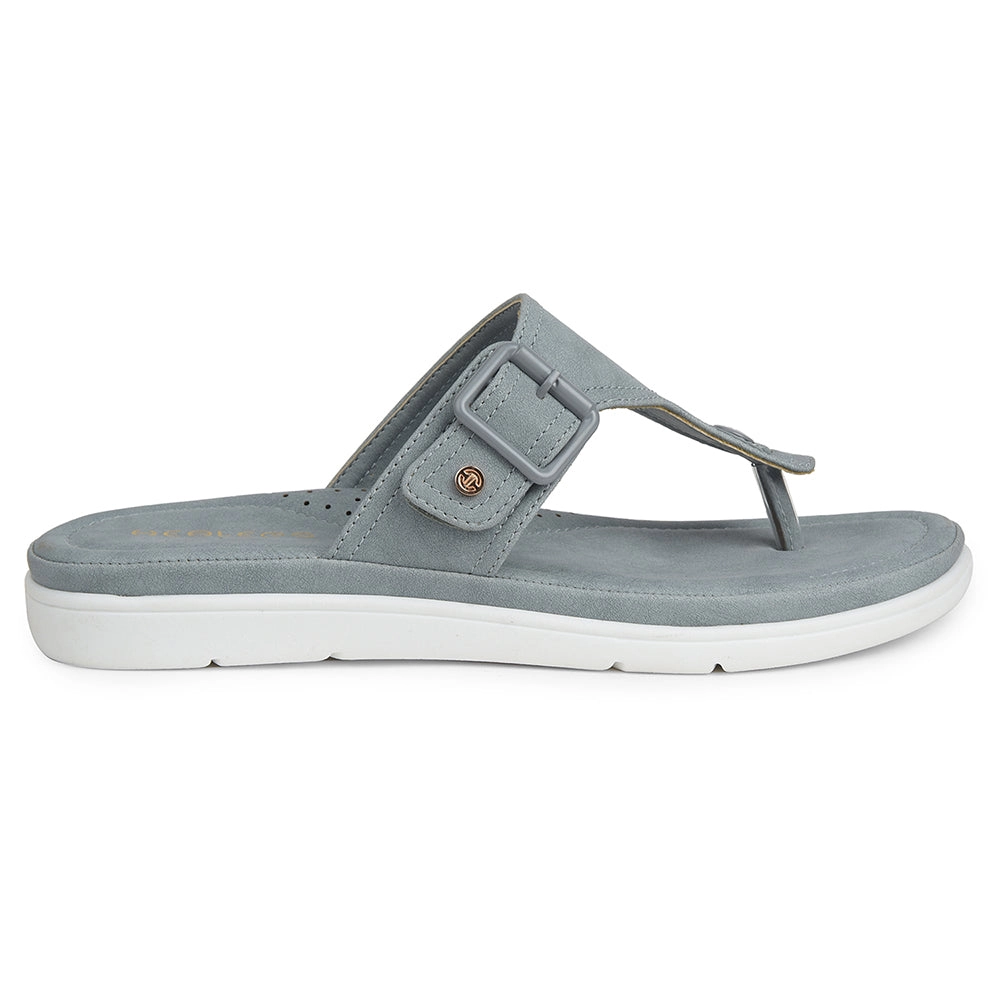 Healers Light Grey Casual Slipper For Women JFL-35 By Liberty
