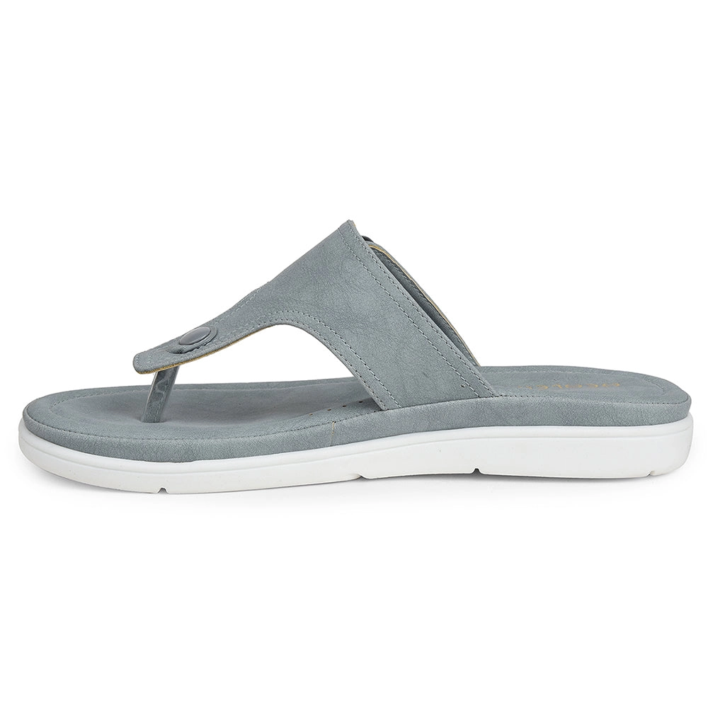 Healers Light Grey Casual Slipper For Women JFL-35 By Liberty