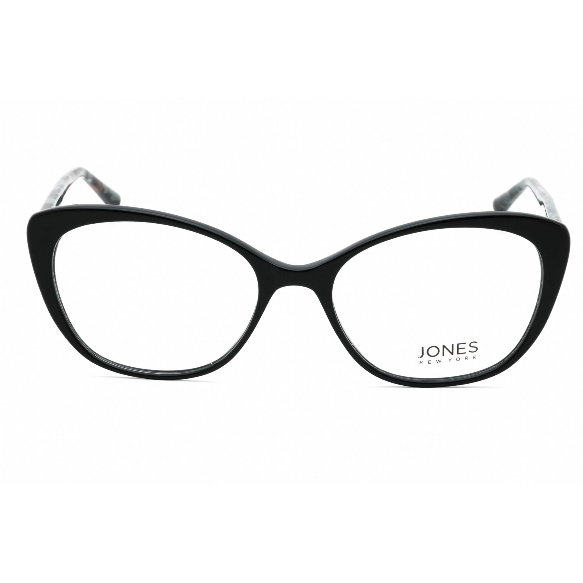 Jones New York Women's Eyeglasses - Black Acetate Cat Eye Full Rim Frame | J774 0BLA