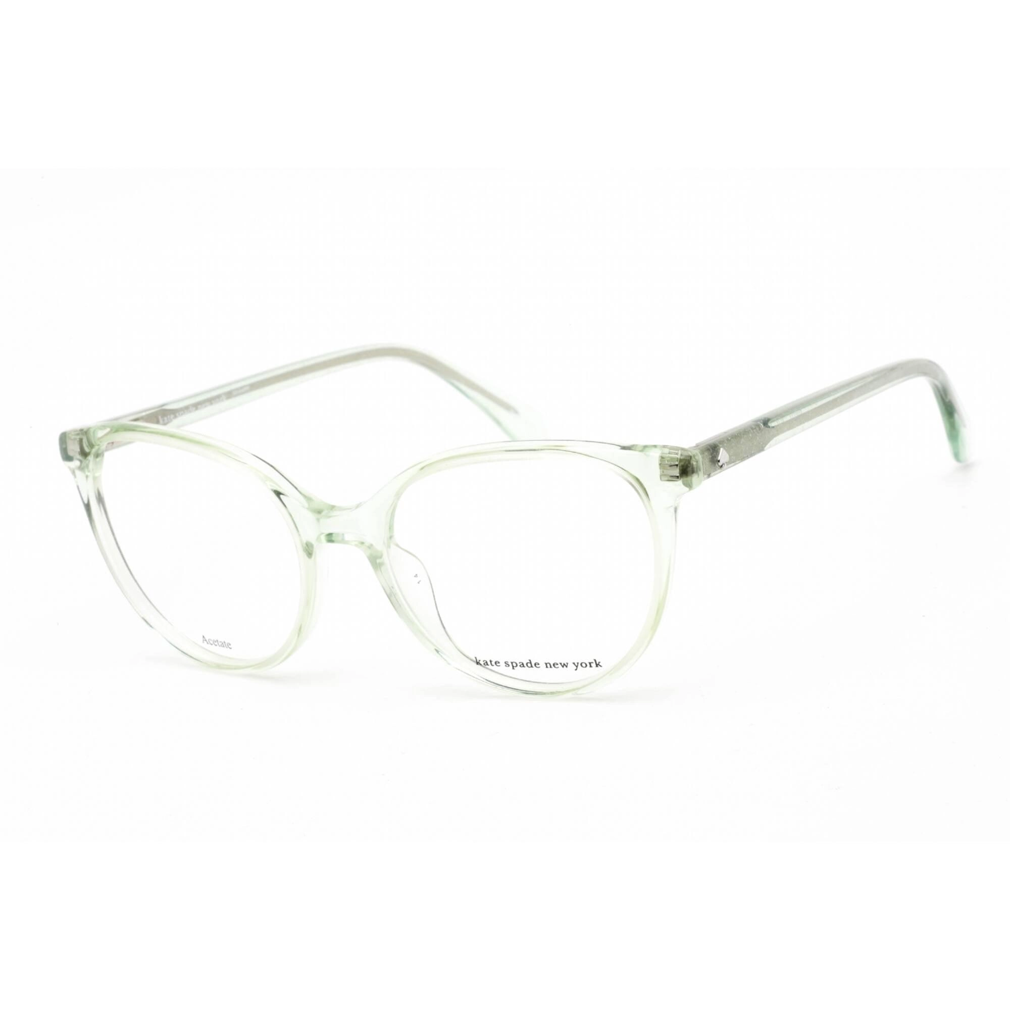 Kate Spade Men's Eyeglasses - Cat Eye Transparent Light Green Plastic | Adelle 1ED