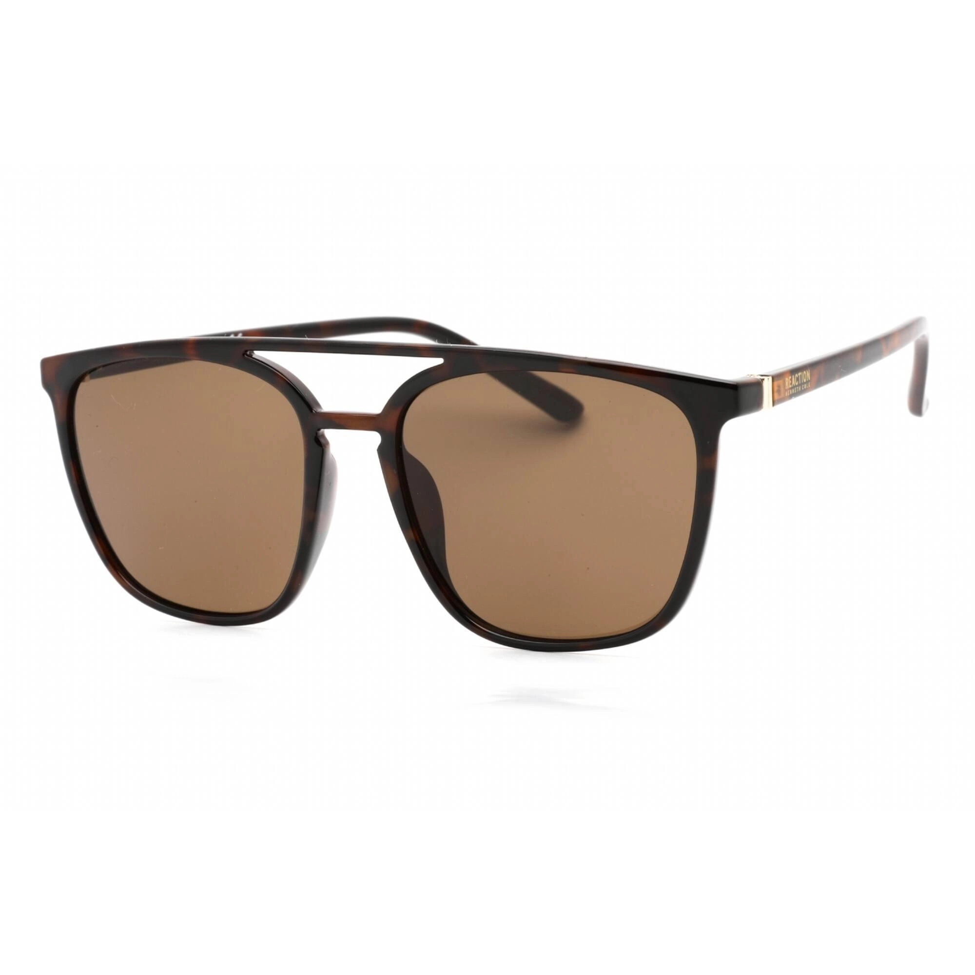 Kenneth Cole Reaction Men's Sunglasses - Dark Havana Rectangular Frame | KC2865 52E