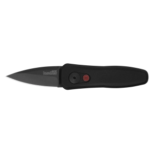 Kershaw Pocket Knife - Launch 4 Spear Point Plain Edge Blade Everyday | KW7500BLK