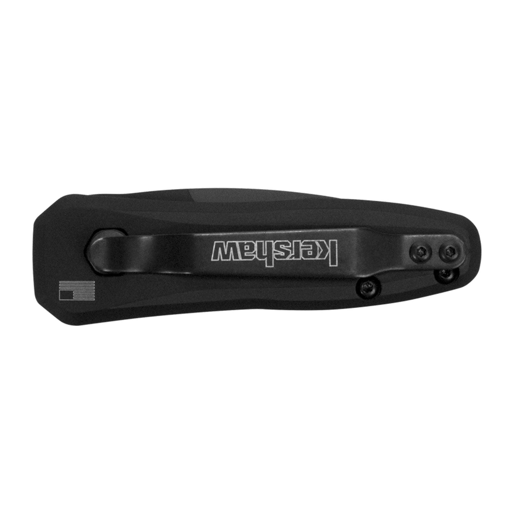 Kershaw Pocket Knife - Launch 4 Spear Point Plain Edge Blade Everyday | KW7500BLK