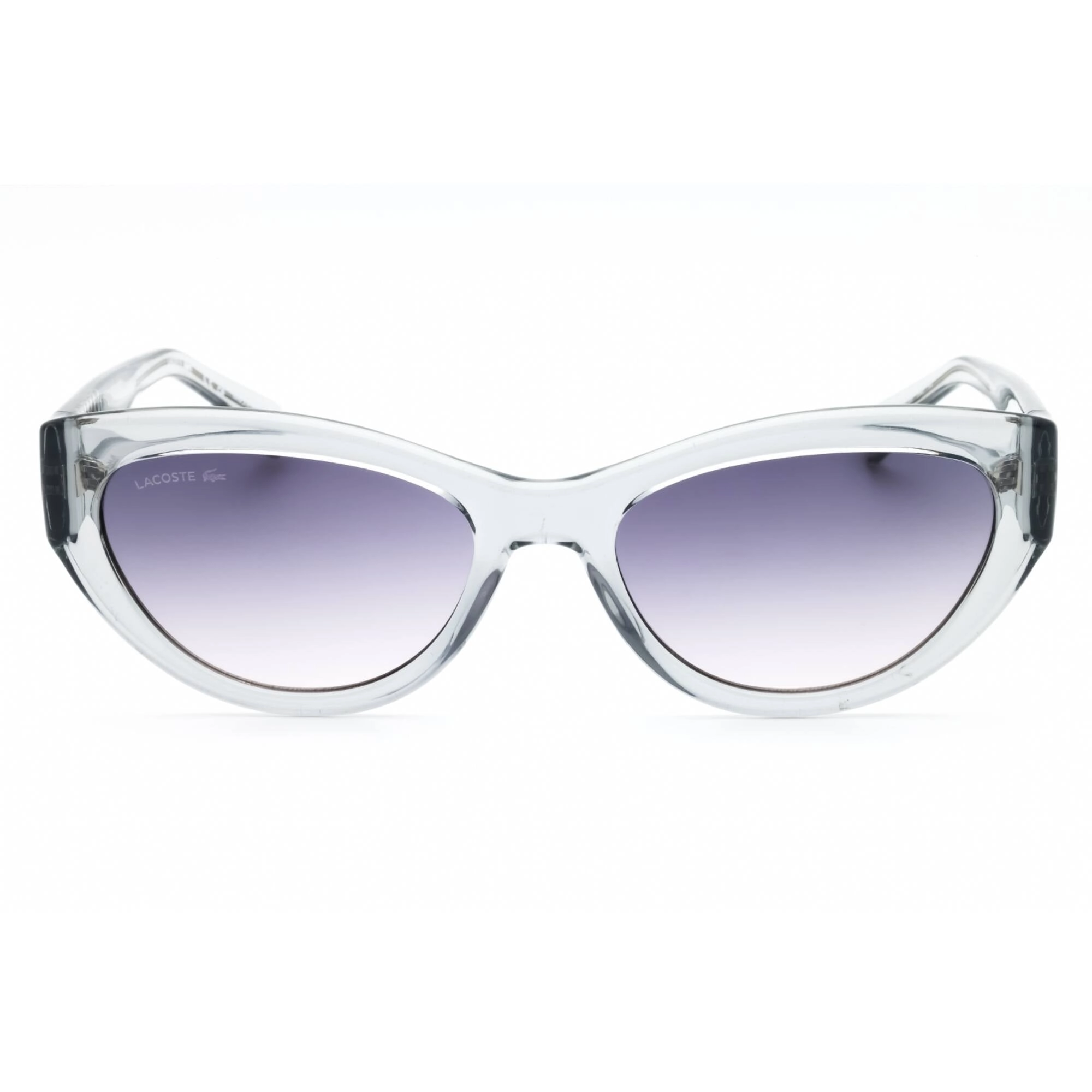 Lacoste Women's Sunglasses - Transparent Grey Cat Eye Full Rim Frame | L6013S 035