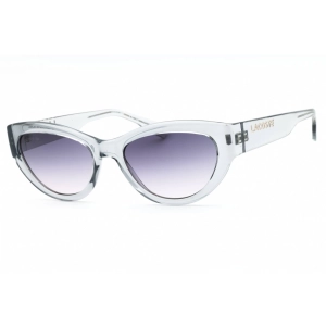 Lacoste Women's Sunglasses - Transparent Grey Cat Eye Full Rim Frame | L6013S 035