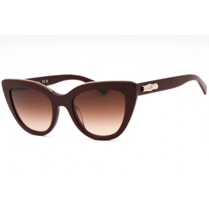 Longchamp Women's Sunglasses - Burgundy Plastic Cat Eye Full Rim Frame | LO686S 604