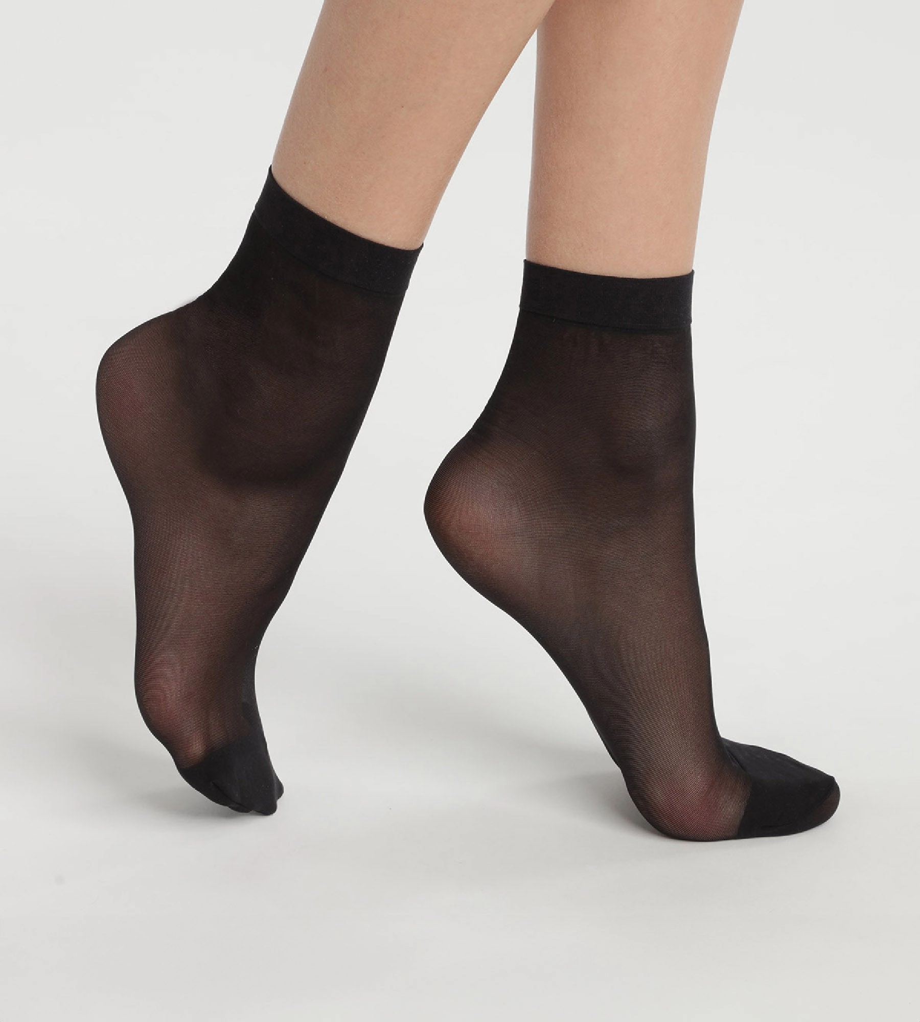 Lot de 2 paires de socquettes en voile renforcé Noir Ultra Resist