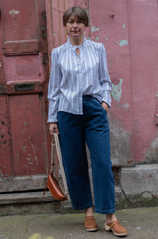 M.A.B.E Chrissie Patterned Stripe Shirt