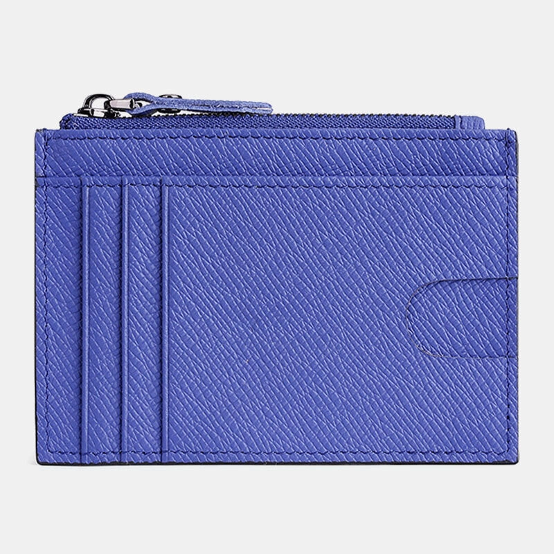 Men Genuine Leather RFID Anti-theft Ultra-thin Card Case Card Holder Wallet
