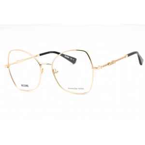 Moschino Women's Eyeglasses - Rose Gold Metal Butterfly Full Rim | MOS600 0000 00