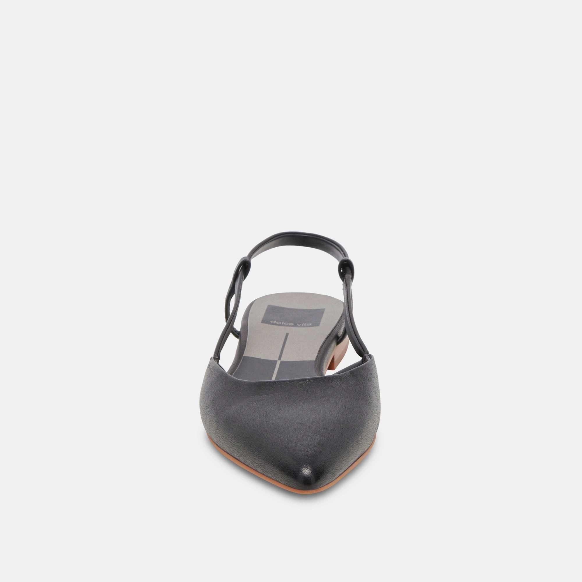 NARAH FLATS BLACK LEATHER - re:vita