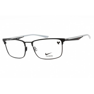 Nike Men's Eyeglasses - Satin Black/Wolf Grey Metal Rectangular Frame | NIKE 4314 002