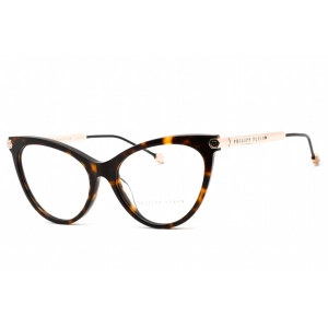 Philipp Plein Women's Eyeglasses - Shiny Dark Havana Cat Eye Frame | VPP037S 0722