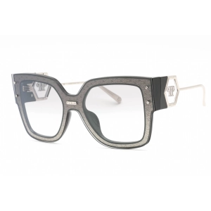 Philipp Plein Women's Sunglasses - Beige Brown Plastic Square Frame | SPP041M Z42X