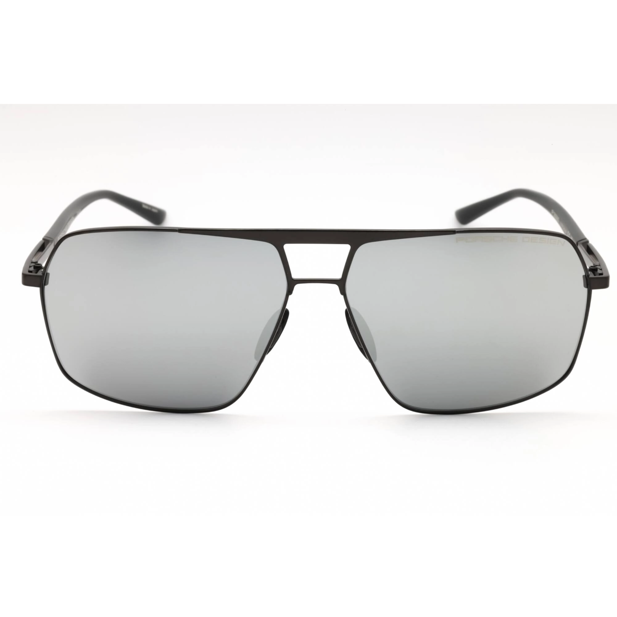 Porsche Men's Sunglasses - Black Titanium Full Rim Frame Light Grey Lens | P8930 A