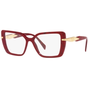 Prada Women's Eyeglasses - Full Rim Etruscan Marble Cat Eye Frame | 0PR03ZV 15D1O1