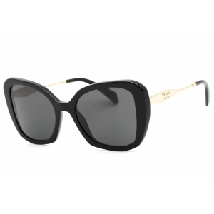 Prada Women's Sunglasses - Full Rim Black Plastic Butterfly Frame | 0PR 03YS 1AB5S0