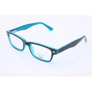 Primary Kid's Eyeglasses - Demo Lens Acetate Rectangular Full Rim | Pk101 Black/Blue