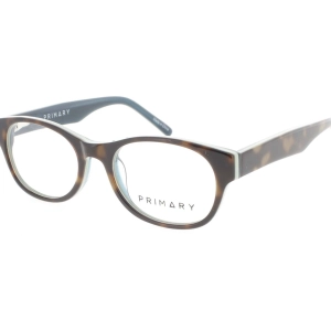 Primary Kid's Eyeglasses - Demo Lens Plastic Oval Full Rim Frame | Pk142 Tortoise