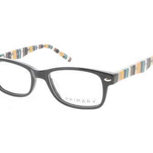 Primary Kid's Eyeglasses - Demo Lens Plastic Rectangular 46mm Frame | Pk138 Brown