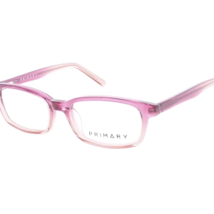 Primary Kid's Eyeglasses - Demo Lens Plastic Rectangular Full Rim Frame | Pk143 Pink