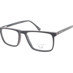 Primary Kid's Eyeglasses - Demo Lens Rectangular Full Rim Frame | Pk154 Black/RedMatte