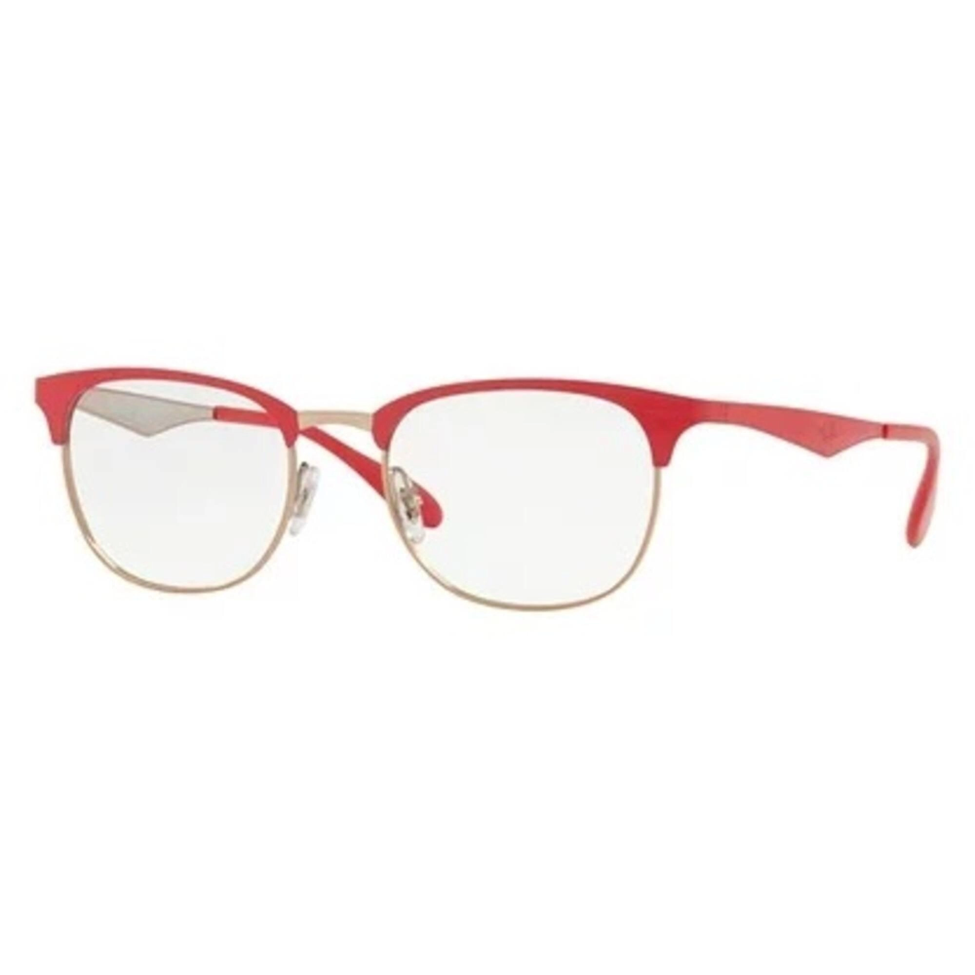 Ray Ban Men's Eyeglasses - Full Rim Matte Red Metal Square | RAY BAN 0RX6346 2974