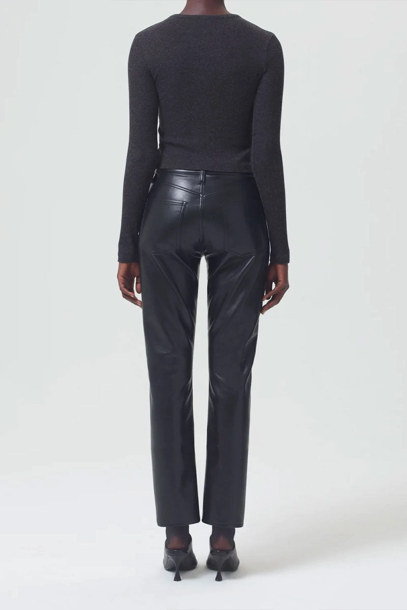 Recycled Leather Riley Long High Rise