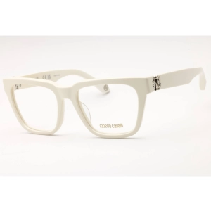 Roberto Cavalli Women's Eyeglasses - White Acetate Square Full Rim | VRC026M 0847
