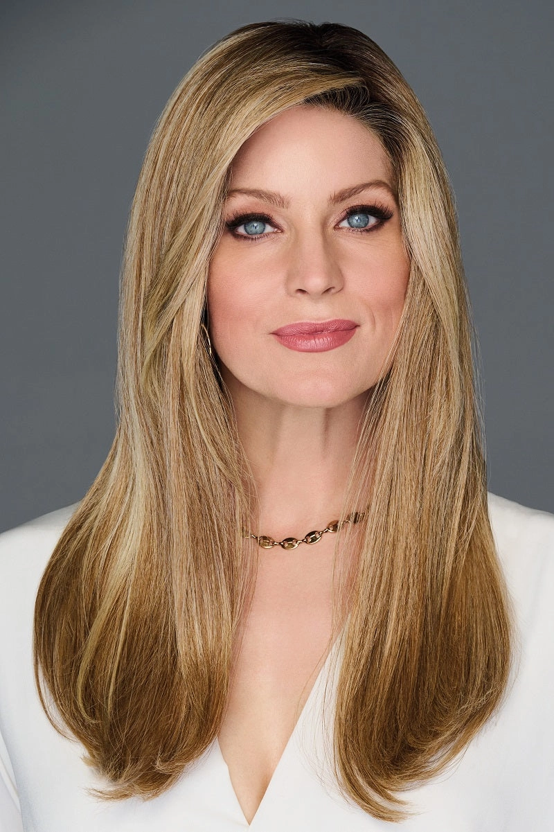 Sale - Raquel Welch Toppers - Top Billing 18" Lace Front - Color: Shaded Iced Pumpkin Spice (RL29/33SS)